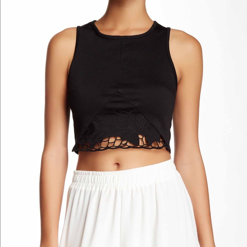 Black crop top